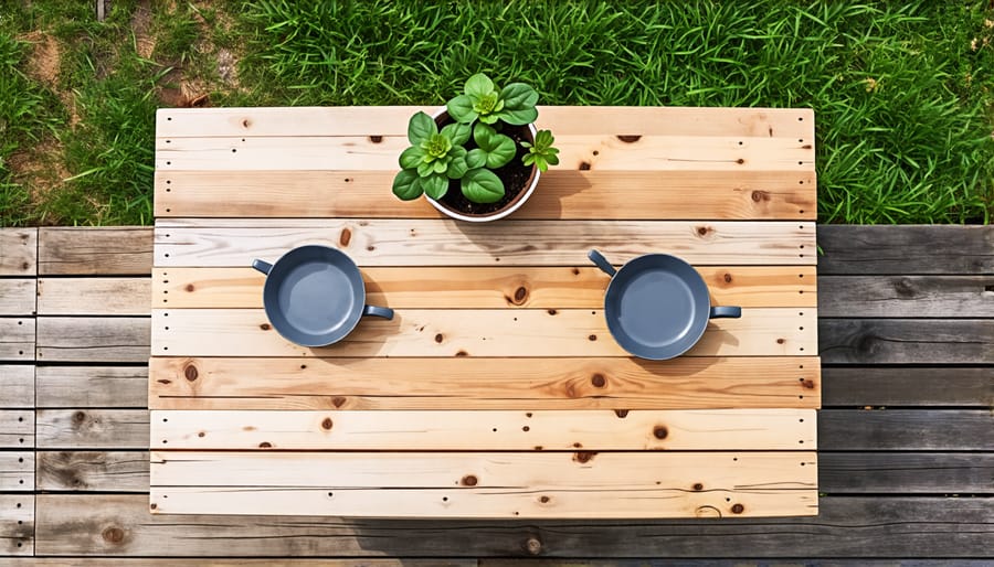 A step-by-step guide to creating an outdoor table with reclaimed wood