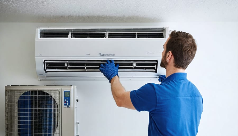 Installation of a ductless mini-split system