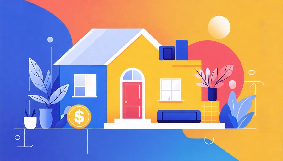 Bar chart comparing home utility costs with and without smart home manager apps