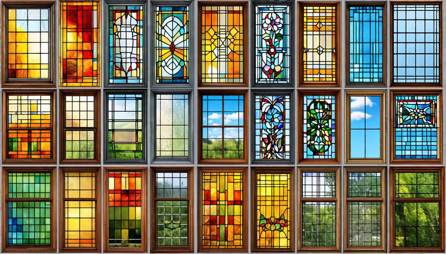 Examples of different specialty window types that require specific cleaning approaches