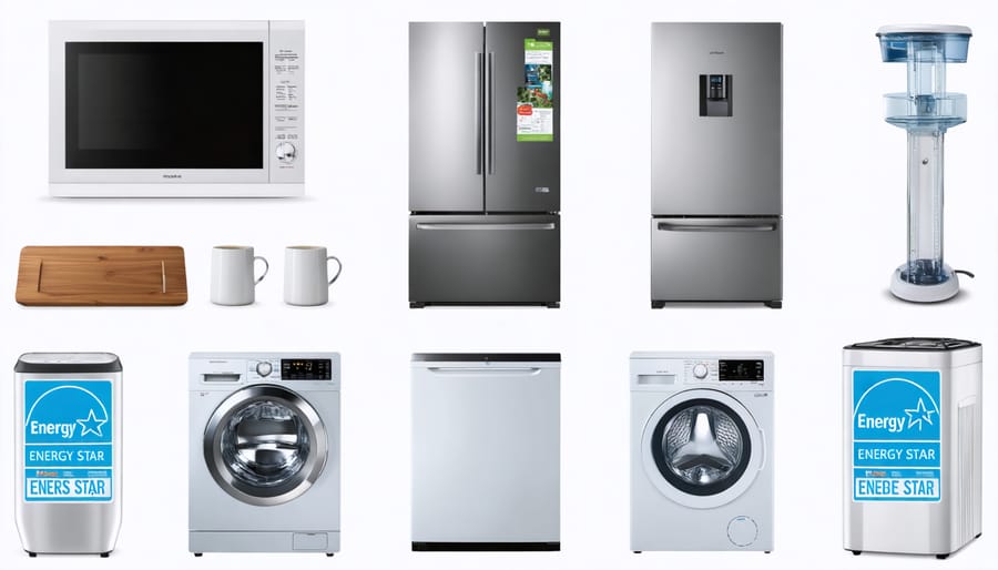 Various ENERGY STAR certified appliances for an eco-friendly home