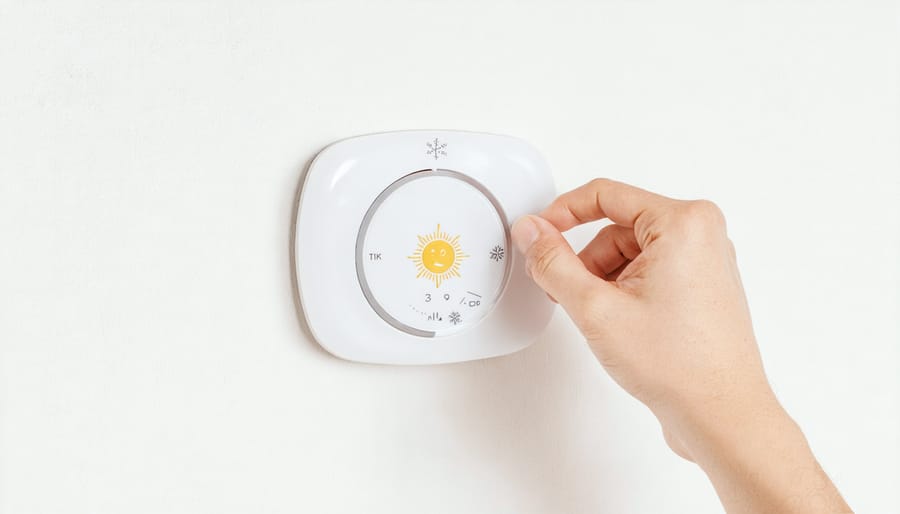 Adjusting thermostat settings for energy savings in different seasons