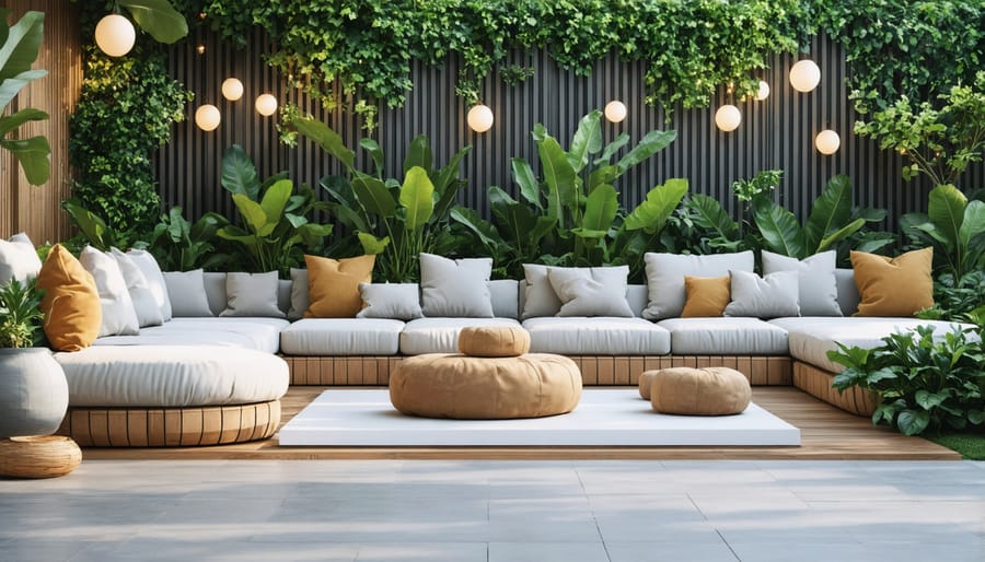 Stylish furniture arrangement showing pieces that work both indoors and outdoors