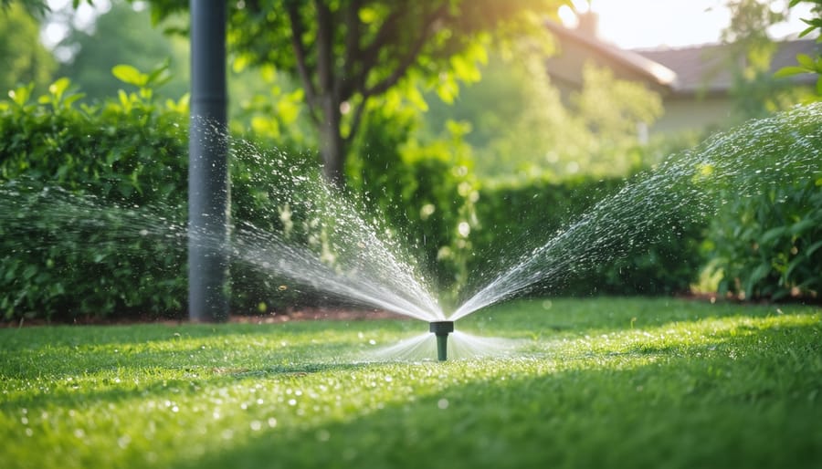 Garden irrigation system with smart controls and water-saving features