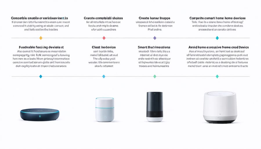 Visual representation of smart home devices that can be integrated with the control panel