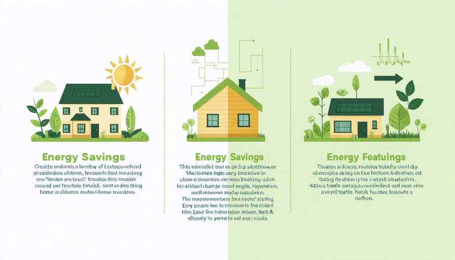 Visual comparison chart showing cost savings between conventional and energy-efficient home improvements