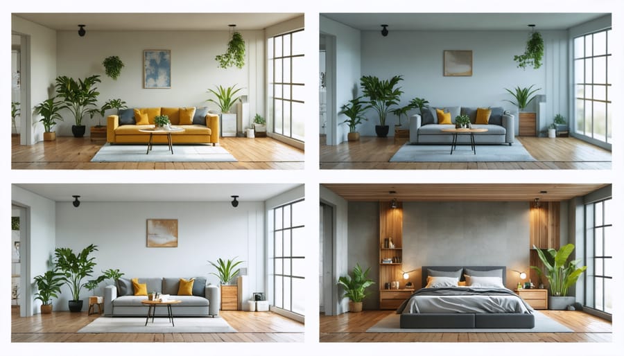 Room-by-room lighting examples showcasing proper lighting techniques in different home spaces