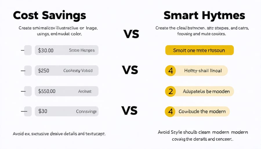 Bar chart comparing annual costs between smart and traditional home systems