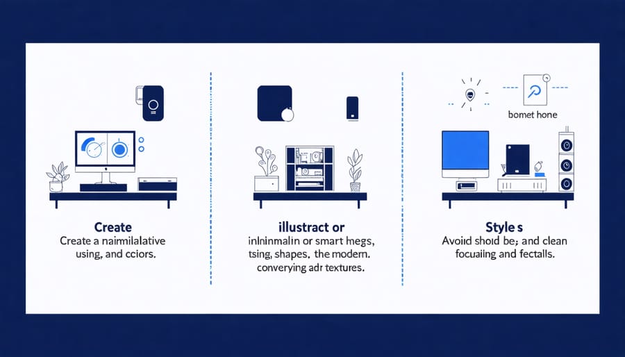 Visual guide demonstrating the installation steps for smart home energy devices