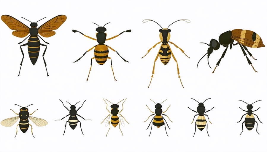 Illustrated guide of common beneficial garden insects and the pests they control