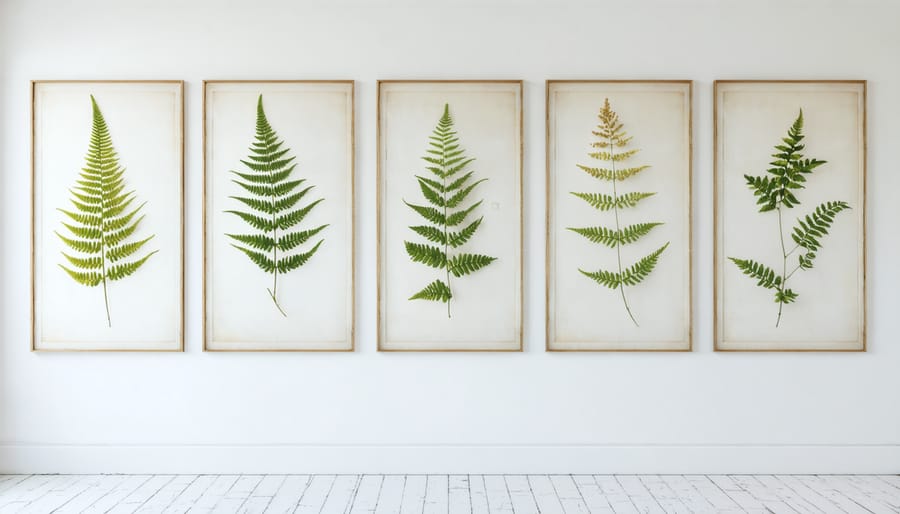 Collection of DIY pressed flower frames displaying spring botanicals in various sizes