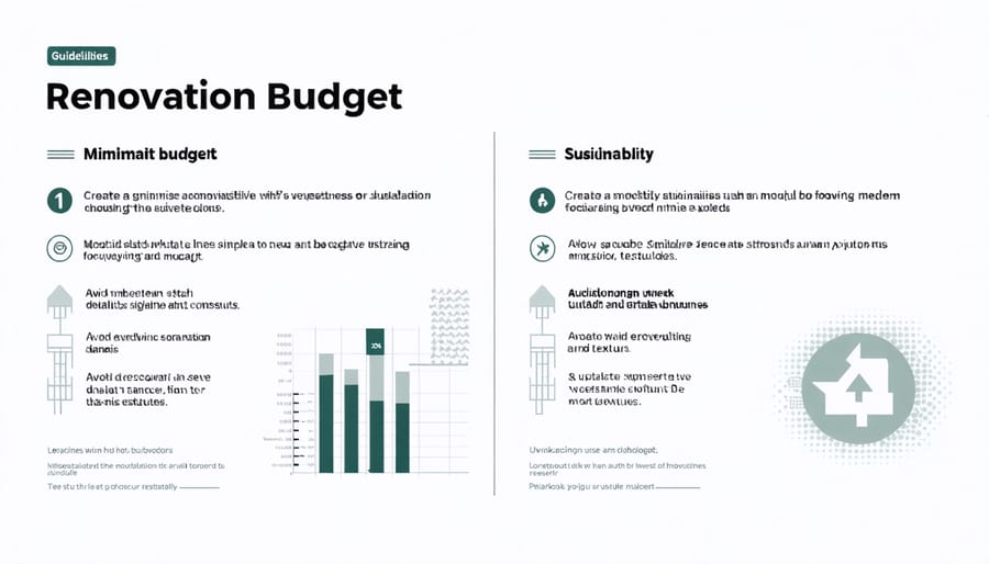 Visual chart displaying different budget categories for eco-friendly home renovation