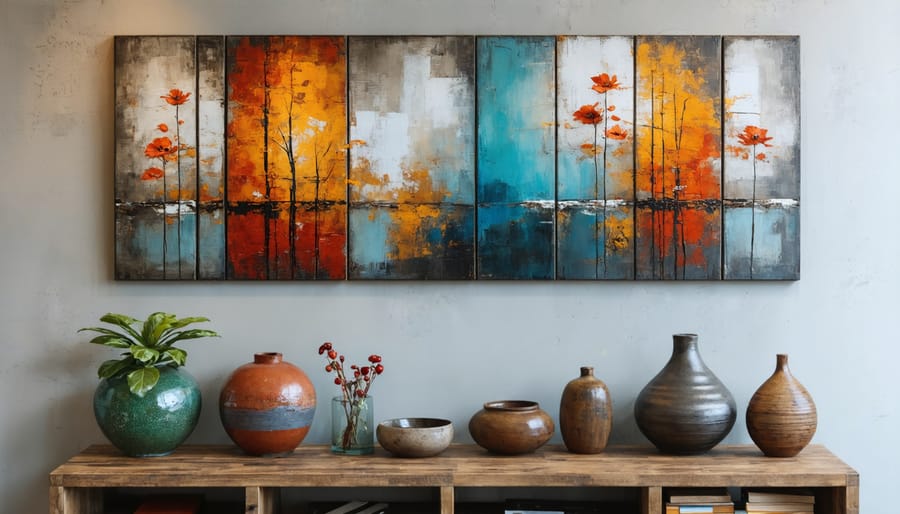 DIY upcycled home decor and art pieces for eco-friendly living rooms